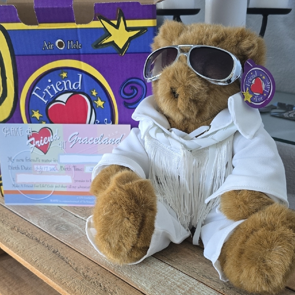 Elvis Teddy Bear with Sunglasses
